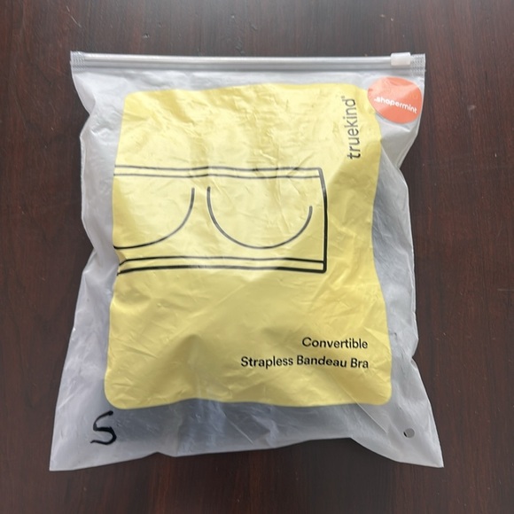 Truekind® by Shapermint Convertible Strapless Bandeau Bra Black Size S - Picture 10 of 12